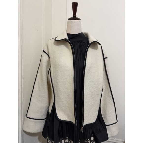 Modern Citizen Madison Contrast Trim Plush Teddy Jacket Size Small - Picture 6 of 8